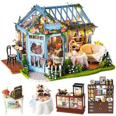 1.729//2 Reutter Porcelain Trumpet//Trumpet Doll House Dollhouse 1:12 Art