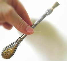 2pcs Stainless Steel Mate Straw Spoon Curved Plain Bombilla Matte Metal Filter