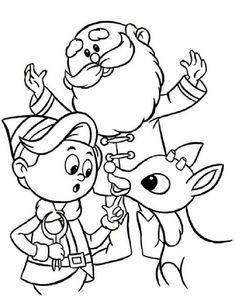 SANTAS HELPERS Coloring Pages