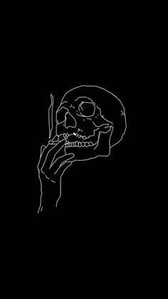 iphone skull wallpapers smoking cigarette