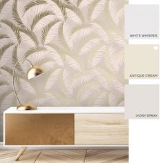 Vivienne Leaf Wallpaper Navy Gold Blue Wallpaper Living Room Leaf Wallpaper Feature Wall Wallpaper