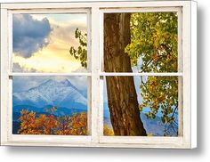 Pictures Canvas 120 x 80 cm Window View Dune Wall Art Picture 5007