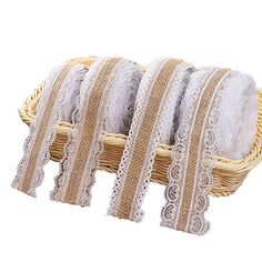 10 m Rouleau de mariage Pretty Vintage Rose Floral Rose Ruban de Hesse jute 50 mm 1 m