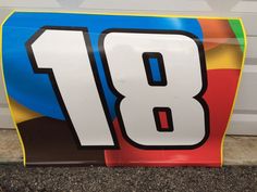 kyle busch 18 race used nascar sheet metal crispy m ms champion nascar used sheet metal