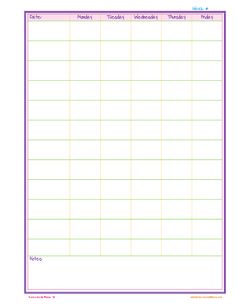 weekly planner freeware