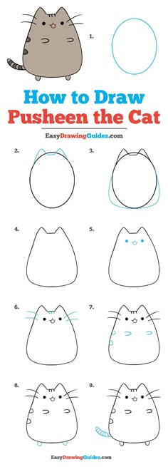 Easy Doodles Drawings, Easy Doodle Art, Art Drawings Sketches, Cute Cat Drawing Easy, Creative Drawing