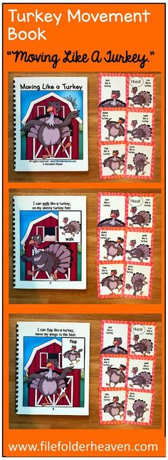 69 best turkey activities images on pinterest fall preschool fall these turkey themed movement cards and book get your students moving and help