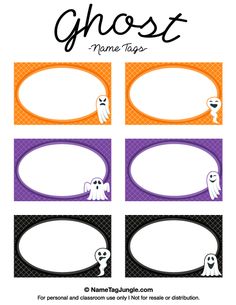 halloween tag template