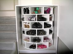 292 Best Shoe Storage Images In 2019 Entry Ways Home Organizers Tutorial On How To Build That Awesome Lazy Susan Shoe Rack