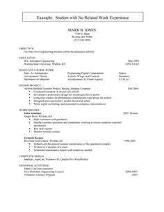 students resume template