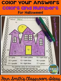 Color By Code Halloween Fun Know Your Numbers And Colors Bundle NumbersFernsHalloween FunPreppingCodingWorksheetsMorning WorkMath