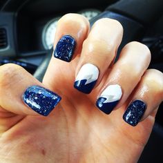 Copycat Claws Lightning Nail Art Beauty Pinterest Tampa Bay Lightning Nail Art Go Bolts