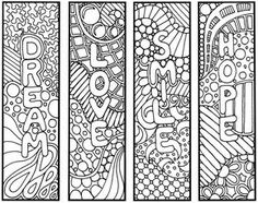 Free Printable Coloring Page Bookmarks