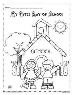 FREE editable coloring page for the first day of school! Preschool ... FREE editable coloring page for the first day of school! Preschool ...