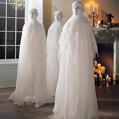set a truly spectral scene in your home this halloween with the human ghost display separate them to thrill throughout your home or place them together to