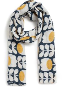 Orla Kiely fait à la main Housse de coussin Dandelion Linear Stem 20x20”