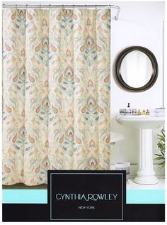 Amazon.com - Caro Home 100% Cotton Shower Curtain Floral Paisley ... Amazon.com - Caro Home 100% Cotton Shower Curtain Floral Paisley ...