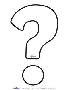 question mark pattern use the printable outline for crafts