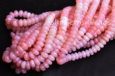 Bracelet 8 inch Long AAA Quality Pink opal Opal Heishi Spinel Tyre Beads Wheel Shape 4-5MM Pink Opal smooth loose gemstone