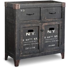 Black is back. by zincdoor ⤠liked on polyvore featuring home ... Casa mia sideboard
