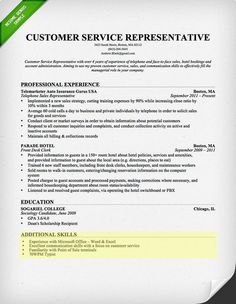 customer service skills resume examples