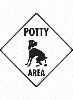 No Cat Pooping Aluminum Cat Sign and Sticker