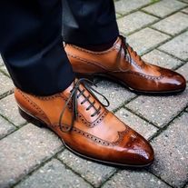 New Pure Handmade Brown Shaded Leather Lace Up Dress Shoes For Men/'s
