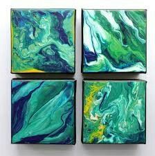 Gift for mom/'s home 20x16 canvas Bright colors painting Colorful wall decor Fluid acrylics abstract painting Dutch pour flowers