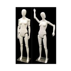 Ladies Full Body Glossy White Abstract Women/'s Full Body Mannequin #XD19W