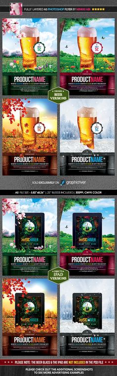 Lunch \ Dinner Promo Poster Flyer (A3, A5) Fonts, Template and - product flyer Lunch \ Dinner Promo Poster Flyer (A3, A5) Fonts, Template and - product flyer