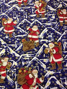 Festive Christmas Elf Fabric Material BY HALF METRE