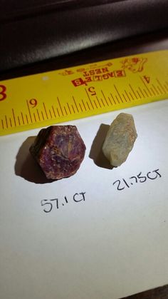 Same ruby from franklin nc...grinded to see what's inside... Bi-colored