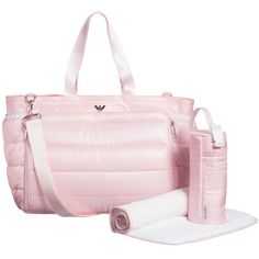 133 Best Baby Essentials What To Images On Pinterest S Pink 4 Piece Baby Changing Bag Set 45cm Armani