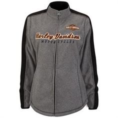 Harley-Davidson Mens Burnt Flames B/&S Full Zip Black Jacket w// Contrast Hoodie
