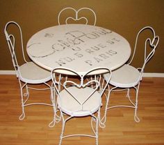 Vintage Ice Cream Parlor Table And Chairs Set In 2018 Antiques Vintage Ice Cream Parlor Table And Chairs Set In 2018 Antiques Pinterest Parlour