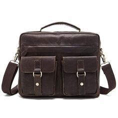 Vintage Panelled Men Messenger Bag Personality Contrast Color Crossbody Shoulder Bag For Man Business Man Handbag,Black,China