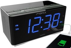 Itoma 3501 Alarm Clock Radio With Bluetooth Fm Radio Dual Alarm Auto Time Itoma 3501 Alarm Clock Radio With Bluetooth Fm Radio Dual Alarm Auto Time