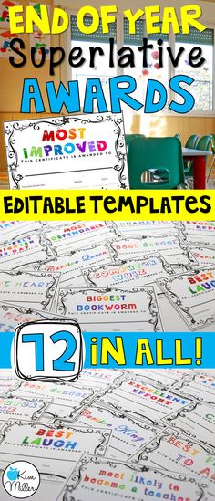 Classroom Awards Make Kids Feel Special! Pinterest Certificate
