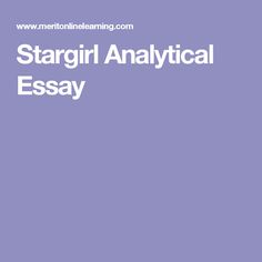 Stargirl essay