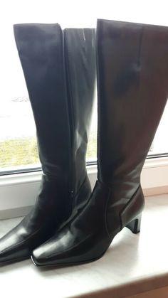 GEOX DAMENLEDERSTIEFEL GR 39 neuwertig Schnäppchen Neupreis MARC ECHTLEDER WEITSCHAFT Stiefel 39 schwarz leicht