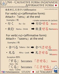 japanese verb conjugation ru pinterest japanese causative form japanese