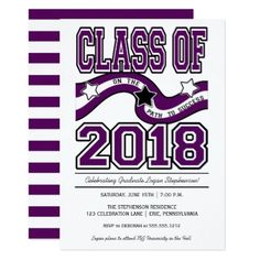 2018 graduation party invitations