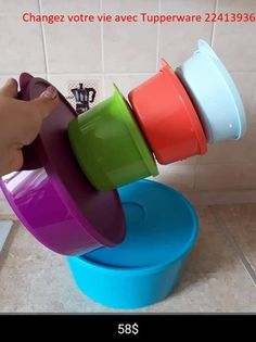 بولات اللومينيا Tupperware Bowl Stack