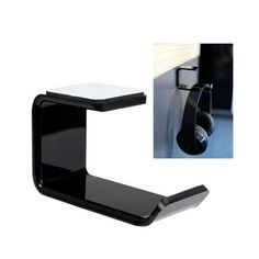 1PC Headphone Headset Hanger Monitor Stand Holder Headset Stick-on Hook