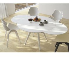 Curva Round White Gloss Extending Dining Table House Ideas Curva Round White Gloss Extending Dining Table House Ideas Pinterest Rounding And Top
