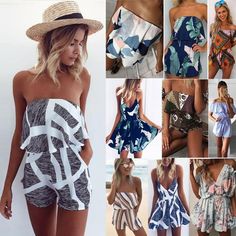 Womens Casual Sleeveless One Shoulder Jumpsuit Rompers Solid Overlay Pant Skirts Lightweight Breathable Long Pants Summer Lounge Beach Playsuit