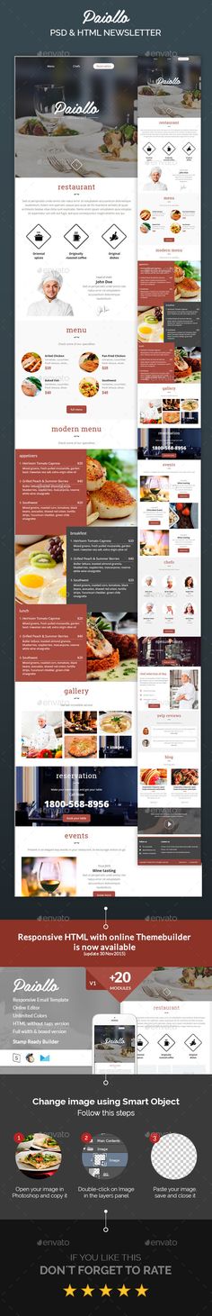 33 best restaurant email design images on pinterest website layout