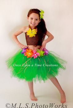 Damas Mujeres Vestido elaborado de Hawaii Hierba Falda Hula Hawaiano Completo Fo