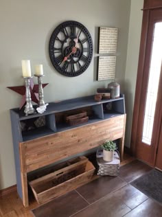 Repurposed Bookcase Headboard Into Console Table I Sort Of Love I Repurposed A Bookcase Headboard Made By My Father Using Chalk Paint And Lathes From Our Old House