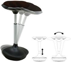 Wobble Stool Stools Desk And Desks Uncaged Ergonomics Wobble Stool By The Perfect Ergonomic Office For